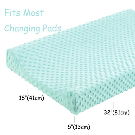 Baby Changing Pad Cover, Mint Green - view 4