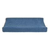 Grasmere navy stretchy cotton blend baby changing pad cover