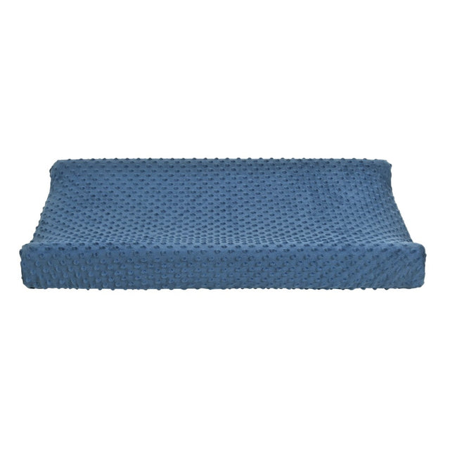 Grasmere navy stretchy cotton blend baby changing pad cover