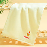 Close up of the soft cotton weave on the cartoon print childrens towel