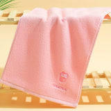 Close up of the soft cotton weave on the cartoon print childrens towel