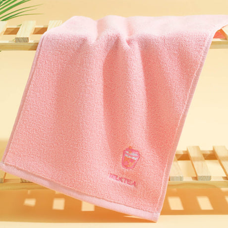 Close up of the soft cotton weave on the cartoon print childrens towel