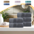 Soft cotton towel measuring 73 cm by 34 cm, folded and shown flat