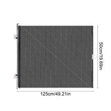 Retractable Safety Gate, No Drill PVC Mesh Black Large