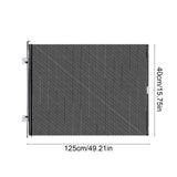 Charing Retractable Safety Gate, 125cm Wide, Black