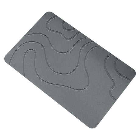 Underside of the bath mat showing the textured non slip rubber base
