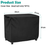 Waterproof Outdoor Prep Cart And Table Cover Black