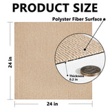 Torri Carpet Tiles, Peel and Stick, Anti Slip, 24x24 inch, Black