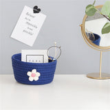 Salcombe Woven Storage Basket, Small, Dark Grey