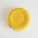 Oval woven storage basket for nursery