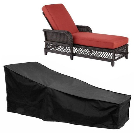 Sun Lounger Cover Oxford 210D, Black 208cm
