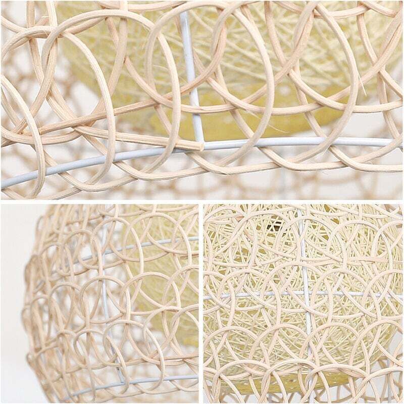 Hand woven bamboo pendant light, interior setting
