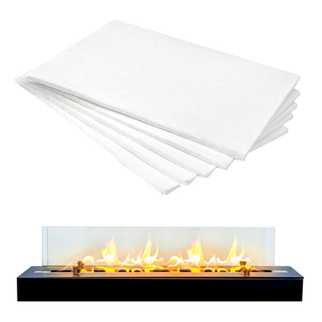 Pomonal white ceramic wool bioethanol fuel wicks for a tabletop fire pit