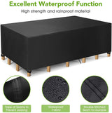 Waterproof Outdoor Patio Furniture Cover 106 x 71 x 35in Silver