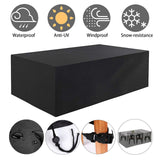 Waterproof Outdoor Patio Furniture Cover 106 x 71 x 35in Silver