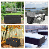 Heavy Duty Waterproof Rectangular Patio Furniture Cover Silver