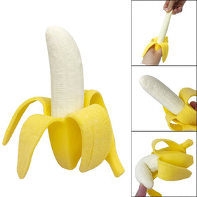 Soft banana stress ball squeeze toy