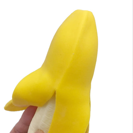 Banana squeeze sensory fidget toy detail