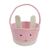 Dartmouth multicolour cotton rope bunny basket variant with carry handle