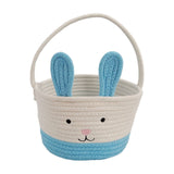 Dartmouth multicolour cotton rope bunny basket with carry handle