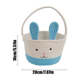 Dartmouth Bunny Basket, Cotton Rope, Multicolour D