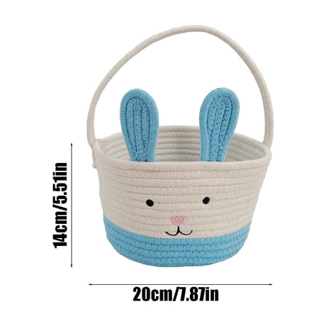 Easter bunny basket side view