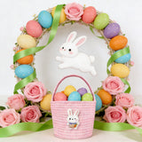 Bunny ear detail on the Easter basket