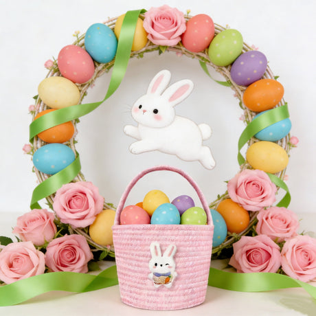 Bunny ear detail on the Easter basket