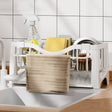 Style C kitchen sink sponge holder and caddy organiser with draining tray