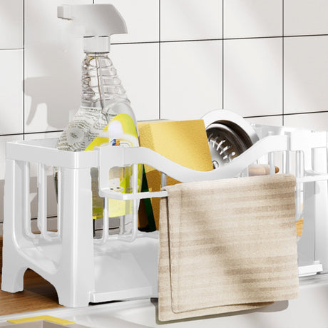 Dimension diagram for sink caddy organiser, 23 x 11.5 x 10 cm