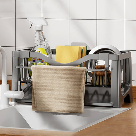 Style K kitchen sink sponge holder and caddy organiser with draining tray