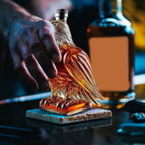 Varenna Whiskey Decanter, Wolf Head, Glass, Style C
