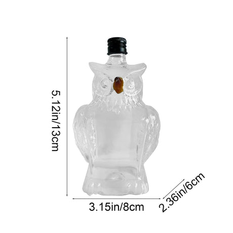 3D wolf head whisky decanter in glass - view 4