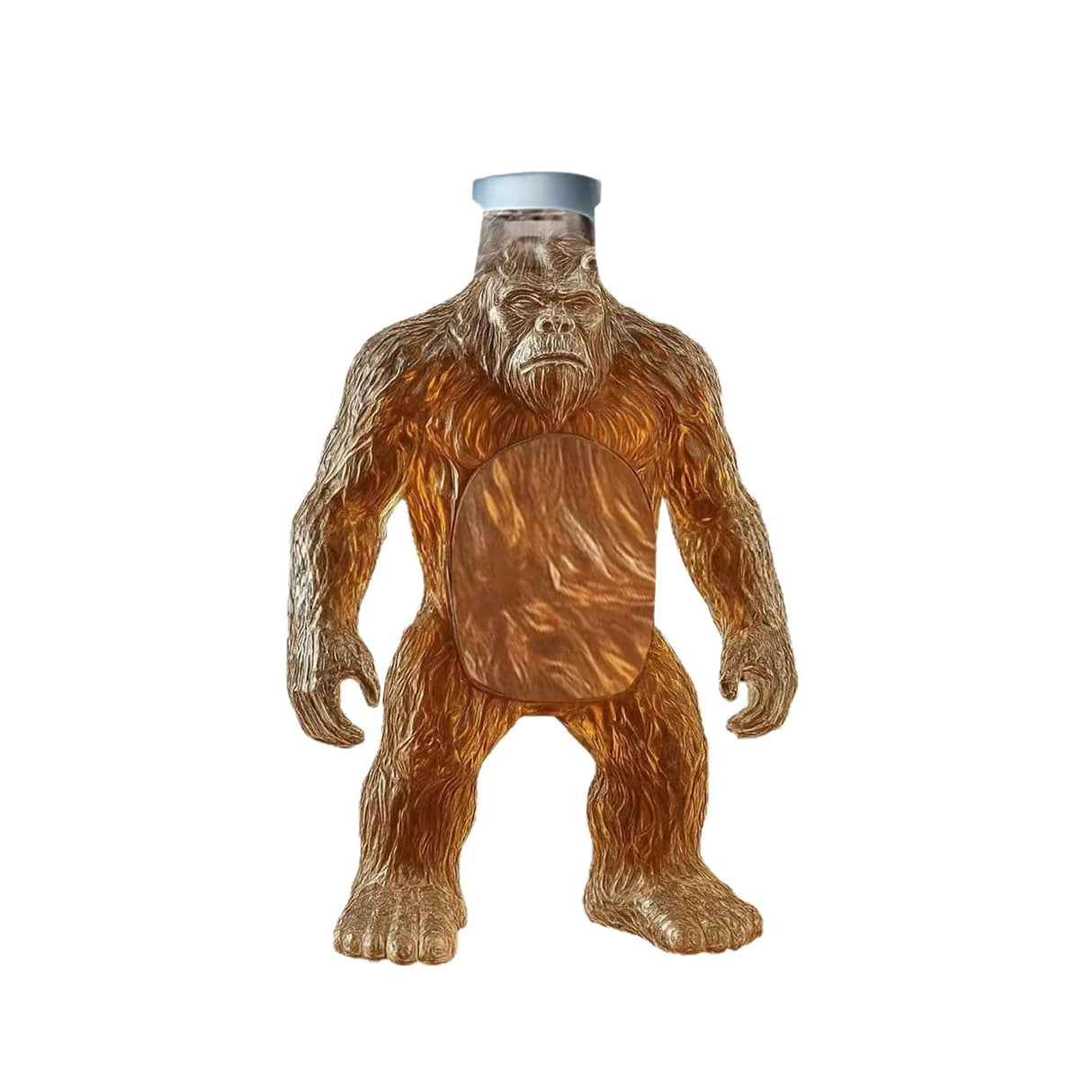 3D wolf head whisky decanter in glass - view 2