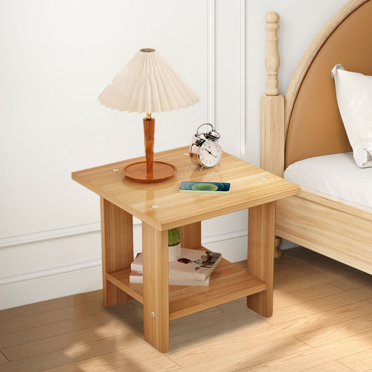 Possum Creek Compact Bedside Table, Brown