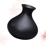 Spello Ceramic Table Vase, Black