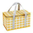 Bourdeilles large capacity insulated picnic basket in yellow