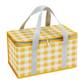 Bourdeilles large capacity insulated picnic basket in yellow