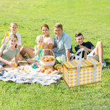 Bourdeilles Insulated Picnic Basket, Large Capacity, Yellow