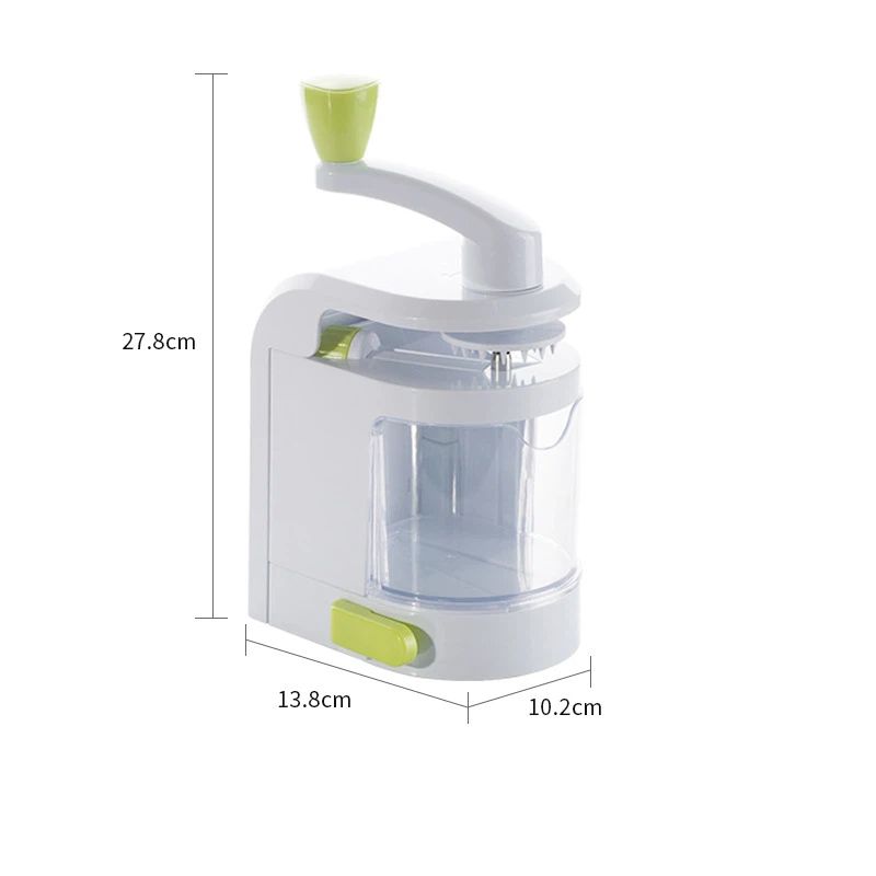 Spiraliser rotary blade selector showing four stainless steel cutting blades