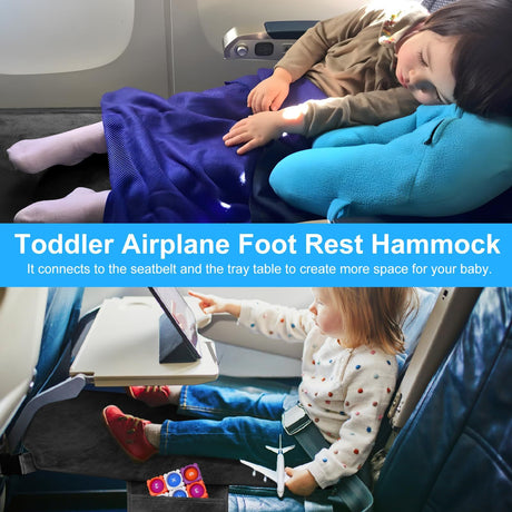 Toddler airplane travel bed and footrest extender - view 2