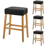 Jam jerrup stretch stool covers on bar stools in a modern kitchen