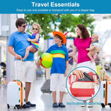 Foldable airplane travel bed with carry bag