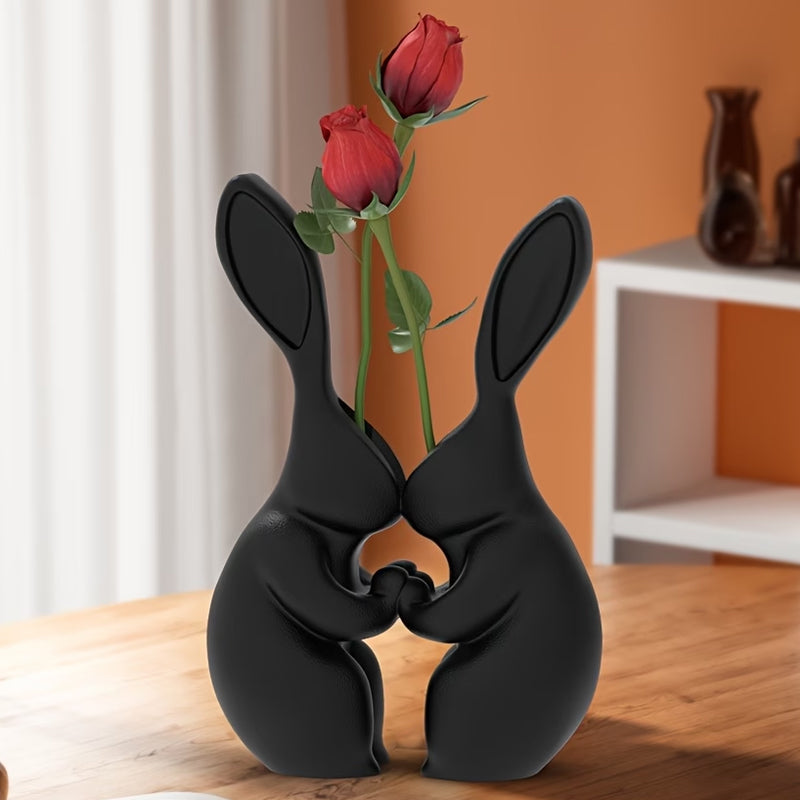Montefalco 3D Printed Bunny Vase, Black