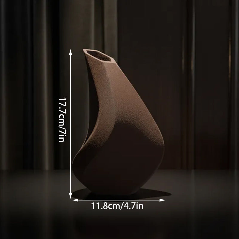 Bevagna 3D Printed Vase, Black
