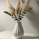 Norcia 3D Printed Vase, White