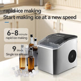 1.2 L water tank of the countertop ice maker being filled