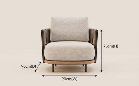 Greenwell Point Single Outdoor Sofa Chair, Light Grey