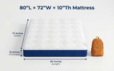 Gel memory foam hybrid mattress, 25cm king