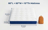 Gel memory foam pocket spring mattress, 25cm queen